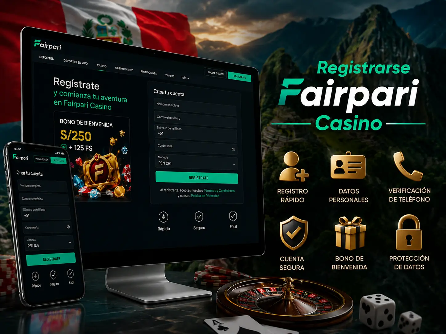 Cómo Registrarse en Fairpari Casino Peru